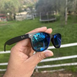 Brand New Ray-Ban New Wayfarer Blue Mirror – Authentic