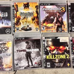 11 Games.  PS3 Games CIB. All Tested Good