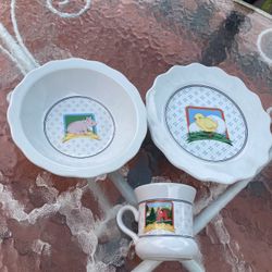 Vandor Country Collection Child’s 3Pc Farmhouse Place Setting