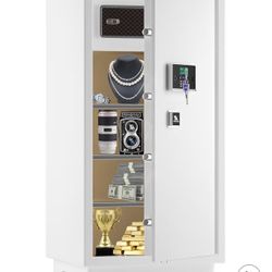1369  11.5 Cubic Feet Extra Large Heavy Duty Safe Box, Home Safe with Double Safety Key Lock and Separate Lock Box, Digital safe with 3 Removable Shel