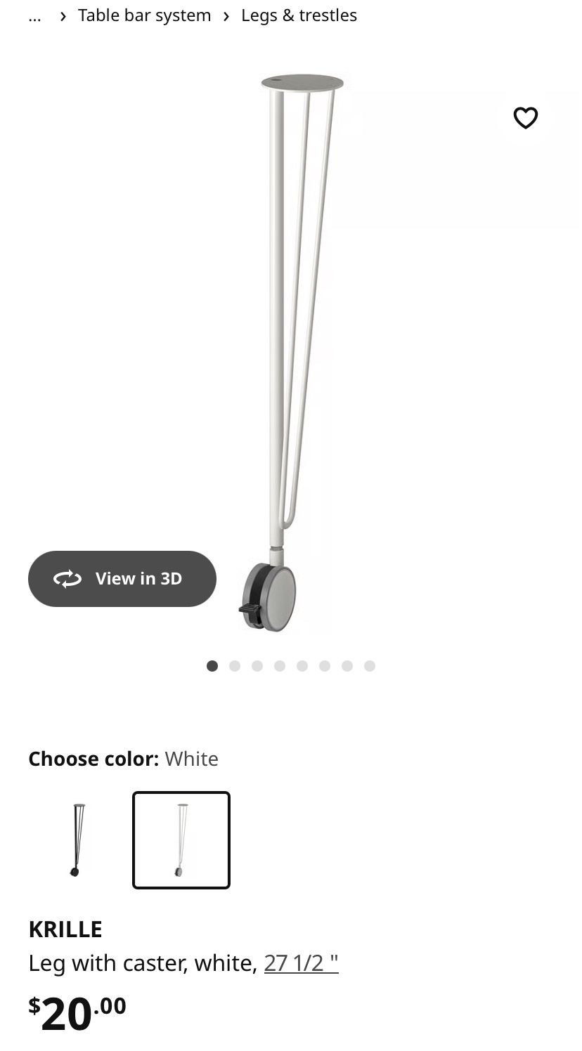 Ikea Table Legs With Wheels