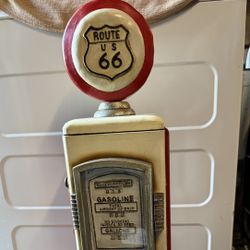 Route 66 Vintage-Style Gas Pump Cabinet – Man Cave / She Shack / Garage Decor