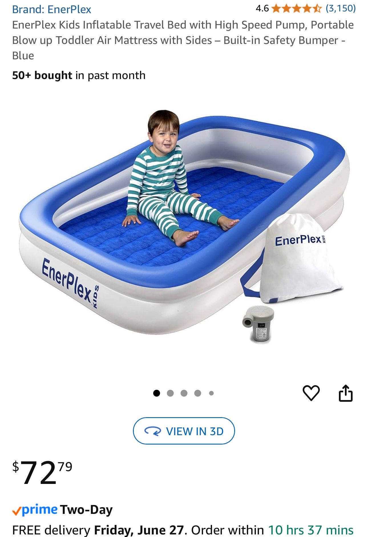 Enerplex Toddler Air Mattress