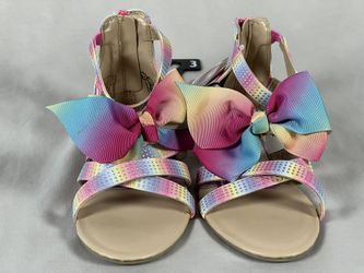Nickelodeon Jojo Siwa Girls Rainbow Sandals Size 2