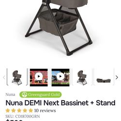 Nuna DEMI Next Bassinet + Stand