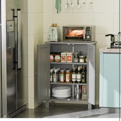 New Grey Storage Cabinet Bathroom Cabinet 