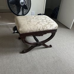 Elegant Upholstered Ottoman / Stool for Sale