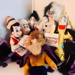 Disney Store Bean Bag Plush Toys- Lot of 9