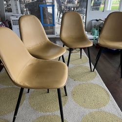 4 leather Chairs , pick Up in Eastvale Area 