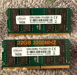 32GB DDR4 SODIMM RAM  (2x16) 3200MHZ - Laptop Memory