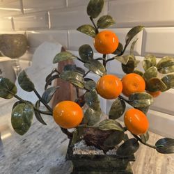 oriental asian chinese jade tangerine tree feng shui