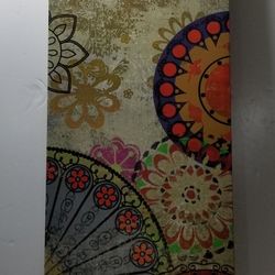 Aimee Mann Pi creative art. 12x36. Like new. Print on canvas. Like new.