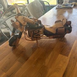 Wooden motorcycle