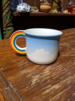 Rainbow handle mug