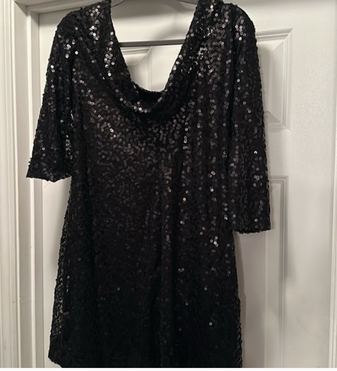 Sequin Black Dress