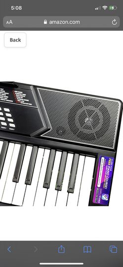 RockJam 61 Key Keyboard Piano with Pitch Bend Kit, Keyboard Stand, Piano  Bench, Headphones, Simply Piano App & Keynote Stickers : : Musical  Instruments