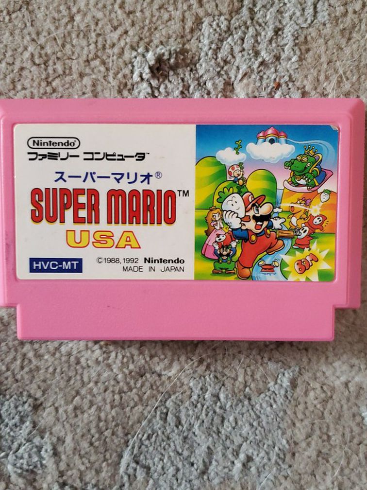 Super Mario USA FAMICOM NES Mario Bros 2 Japan Japanese