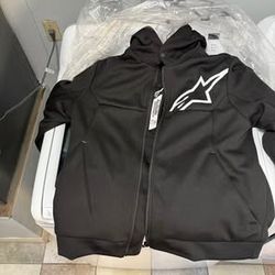 Alpinestars Chrome v2 Sport Hoodie, Reinforced Motorcycle Riding Jacket with CE-Certified Armored