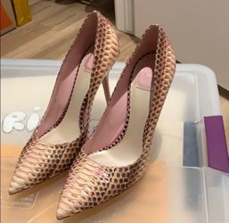 Christian Dior snake leather heels size 10