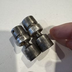 Pair Of SNAP ON 1/4" DRIVE 12MM IMPACT 6PT UNIVERSAL SWIVEL SOCKET 10 & 12
