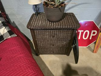 Wicker Night Stand.