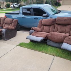 Two Reclining Sofas