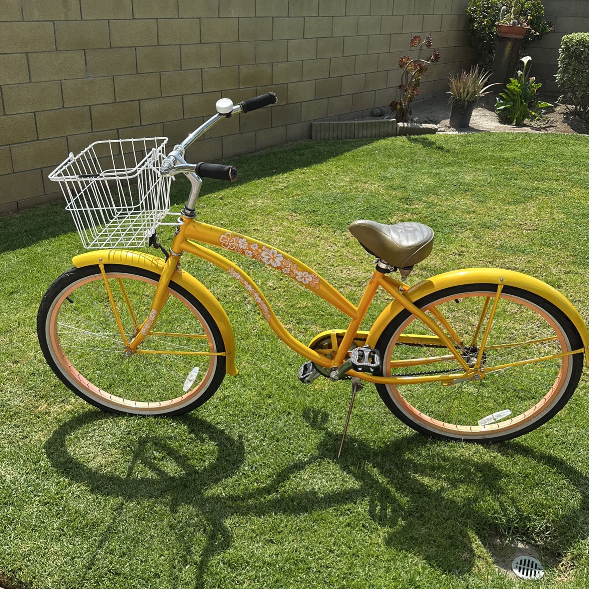Greenline Vintage Beach Cruiser 26”Bicycle Orange