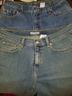 Levi's sz.12 med,one pr is boot cut and one is straight leg