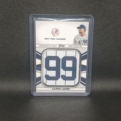 2022 Topps Baseball Series 1 Jersey Number Medallion Commemorative Relics Aaron Judge #JNM-AJ Mint 