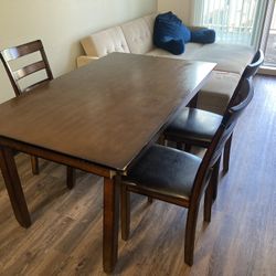 Wooden Table With Chairs