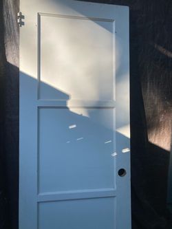 interior 3 panel solid wood door