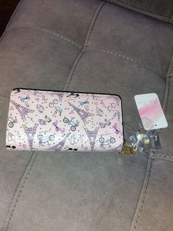 Blush Kiss women pink purse wallet