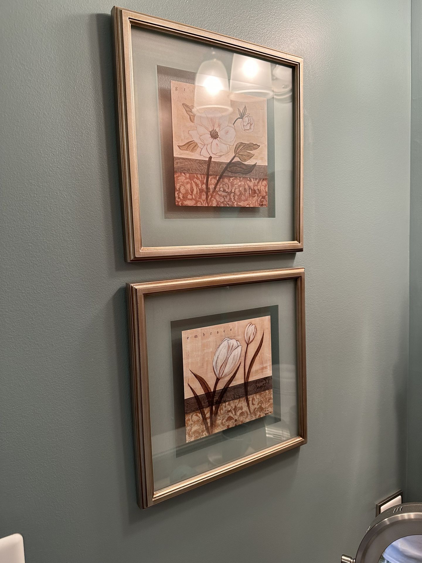 Vintage Rose Framed Lot
