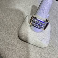 14k Diamond Men’s Wedding Band 