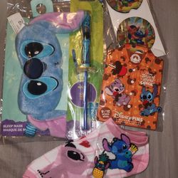 New Stitch Collection Pins Keychain Socks Sleep Mask More