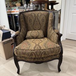 Two French bergere chairs