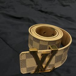 Louis Vuitton Cream Belt
