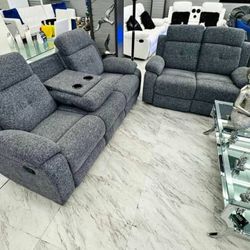 Reclining Sofa And Loveseat| NUEVO| Ask For Price| Immediate Delivery 