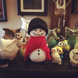 Handmade snowman