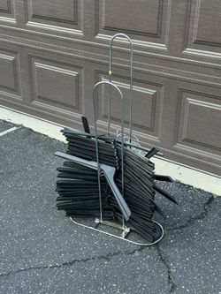 Retail Hangers holder and hangers 