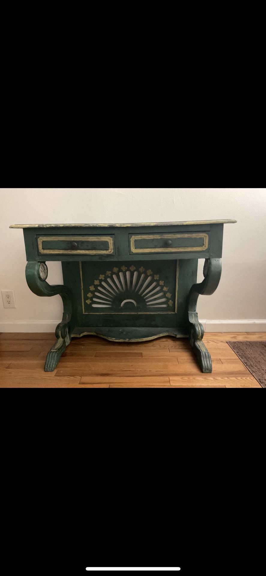 Green Antique / Vintage Desk