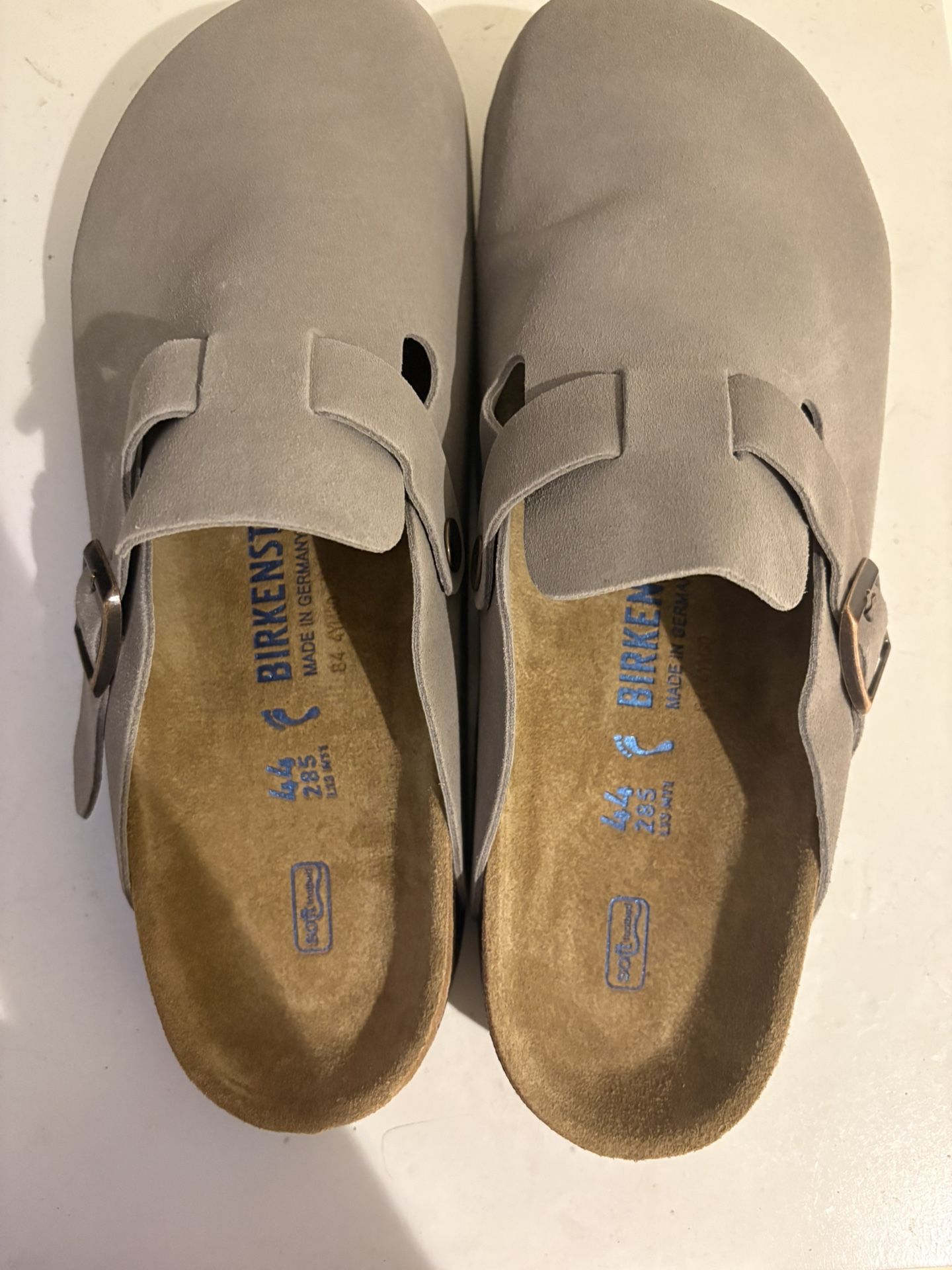 Light Suede Birkenstock Clog