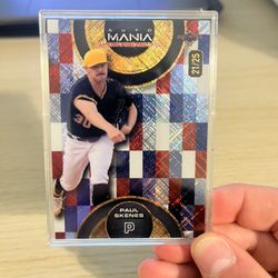 Paul Skenes Auto Mania Numbered Cards