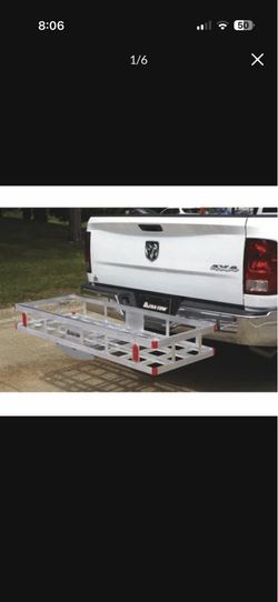 Ultra-Tow Aluminum Hitch Cargo Carrier — 500-Lb. Capacity, Silver, 49in. x 22.5in. x 8in.H