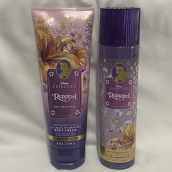 Bath & Body Works RapunzelbBody Cram and  Fine Fragrance Mist Gift Set of 2