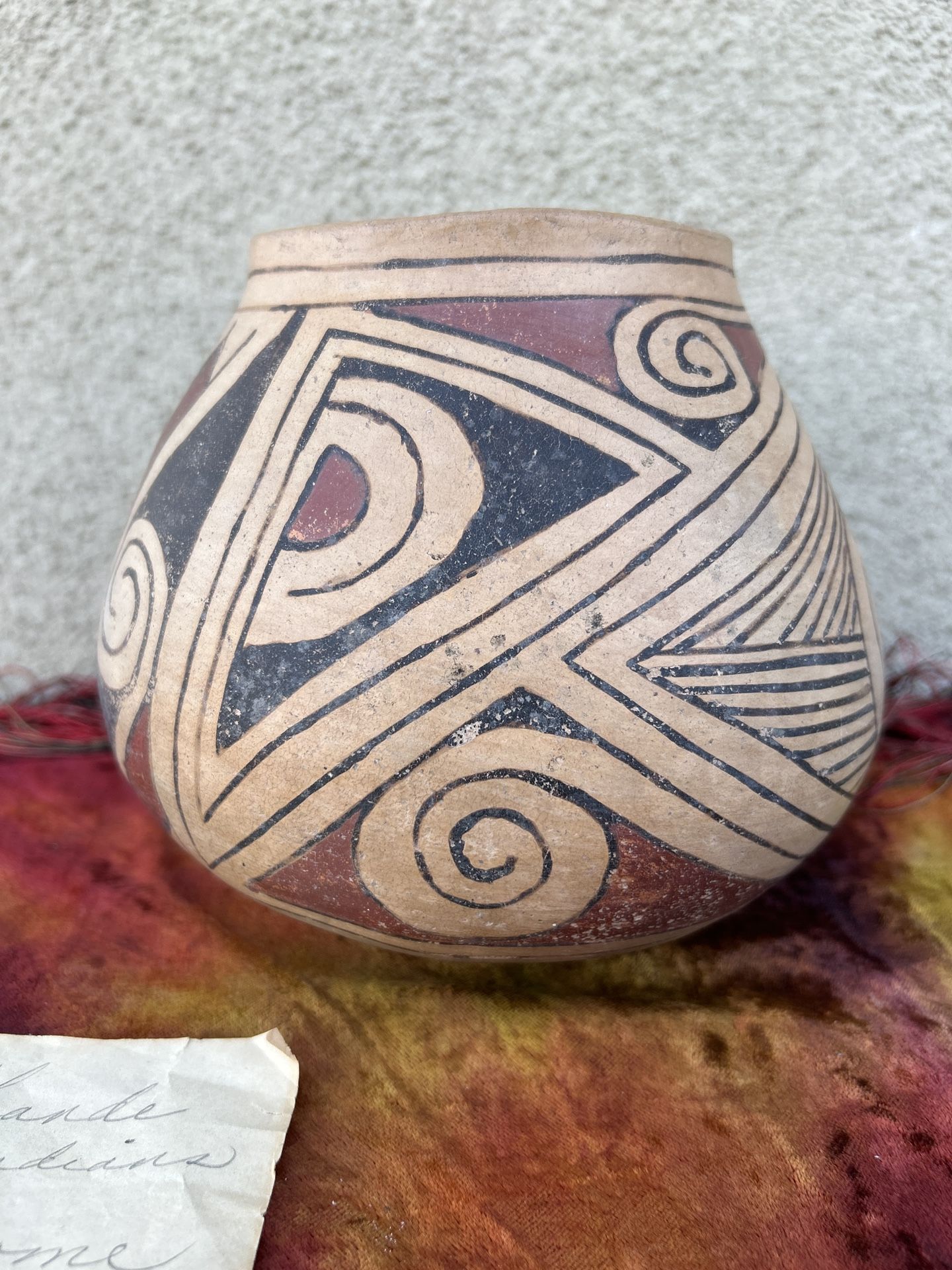 PRE-HISTORIC CASAS GRANDES POLYCHROME POTTERY OLLA  