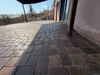 Pavers turf gravel travertine