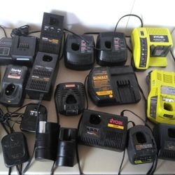 CORDLESS TOOLS CHARGER BATTERIES  READ DETAILS 