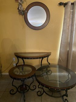 Small Tables And Mirror For Sale (: