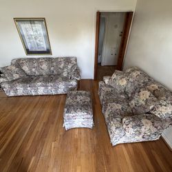 3-pc Floral Sofa Set